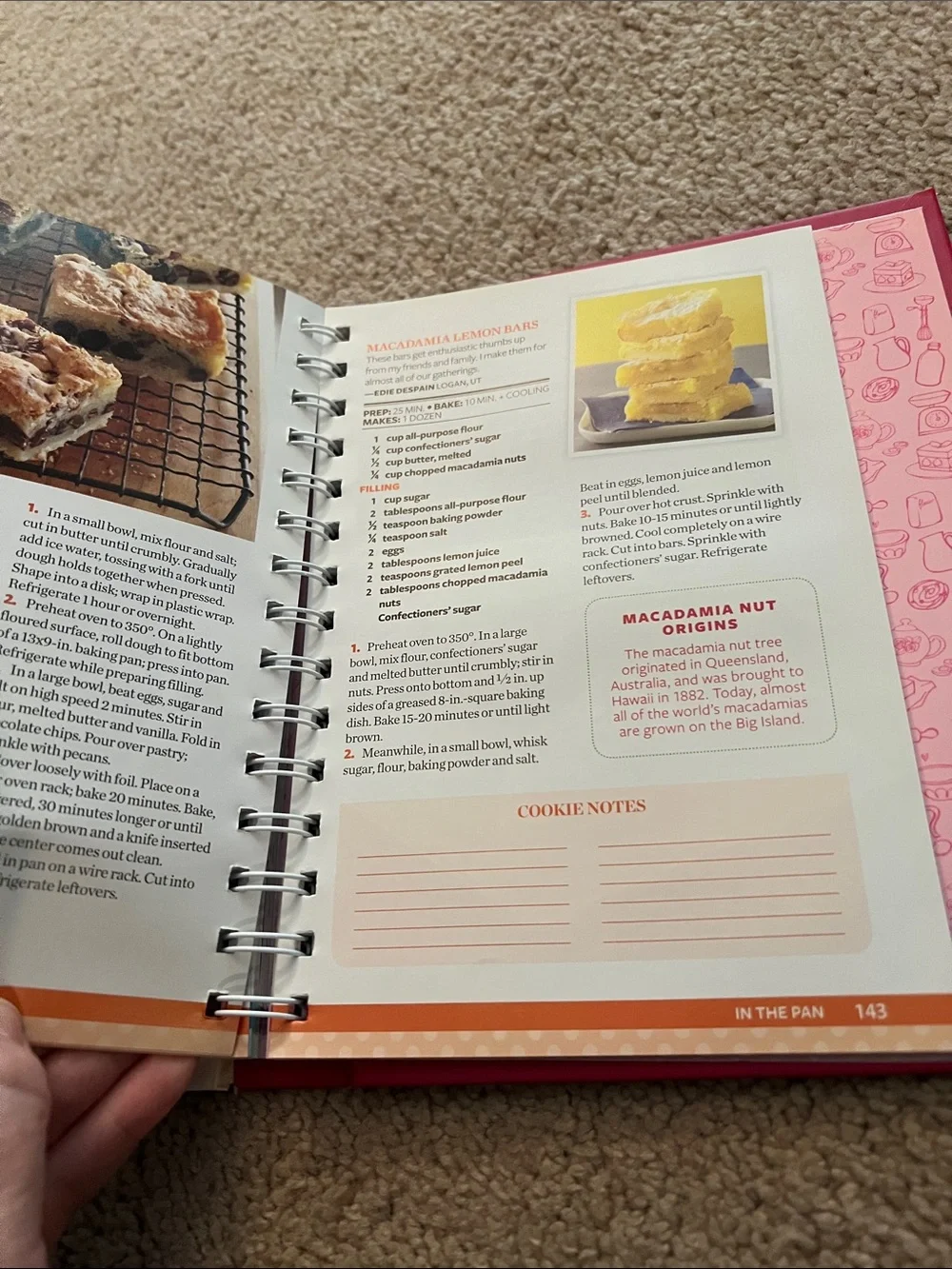 Taste of Home Cookies Bars & More Cookbook - Pink, White, Brown Cover